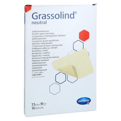 Grassolind Salbenkompressen 7,5x10 cm steril Crosp Medical