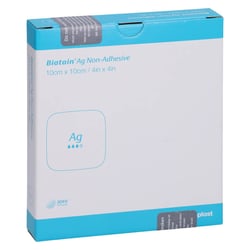 Biatain Ag Schaumverband 10x10 cm nicht haftend
