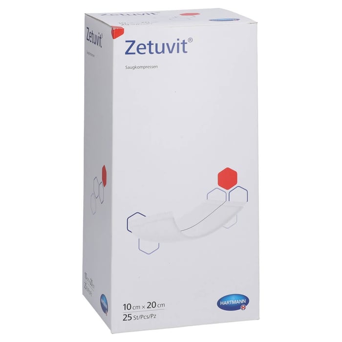 Zetuvit Saugkompressen steril 10x20 cm