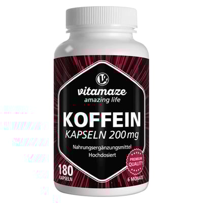 Koffein 200mg Hochdosiert