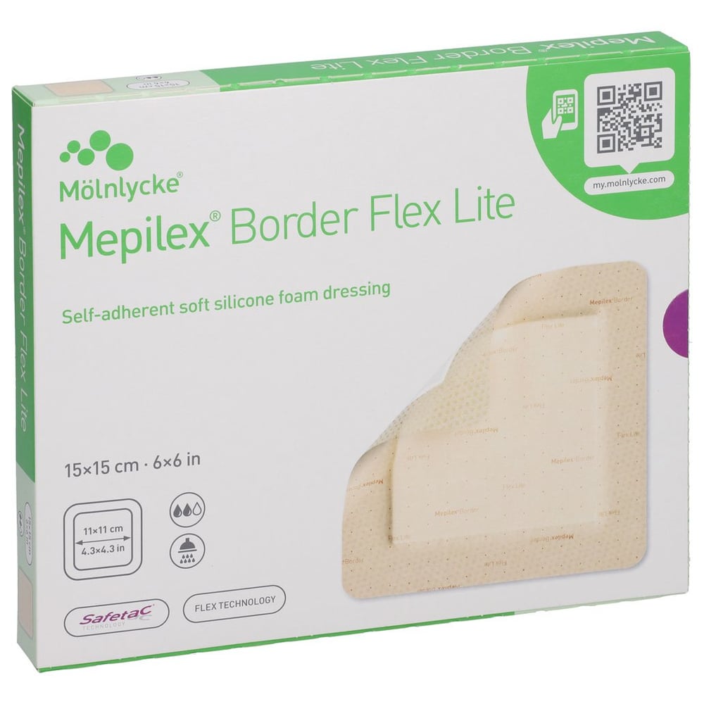 Mepilex Border Flex Lite Schaumverband 15x15 cm