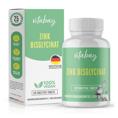 Zink Bisglycinat 25mg hochdosiert