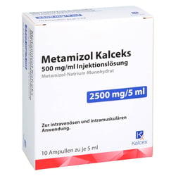 Metamizol Kalceks 500 mg/ml 5 ml Injektionslösung