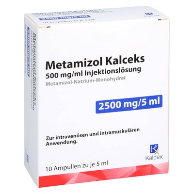 Metamizol Kalceks 500 mg/ml 5 ml Injektionslösung Produktbild 1