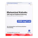 Metamizol Kalceks 500 mg/ml 5 ml Injektionslösung Produktbild 2