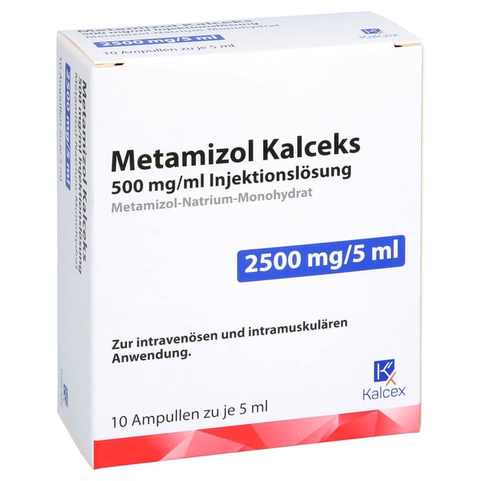 Metamizol Kalceks 500 mg/ml 5ml Injektionslösung