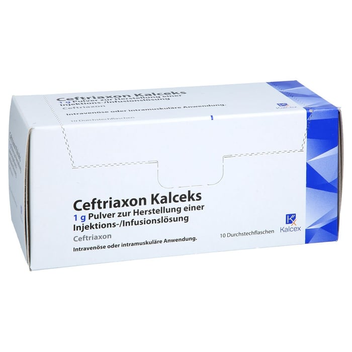 CEFTRIAXON Kalceks 1 g Plv.z.Her.e.Inj.o.Inf.-Lsg.