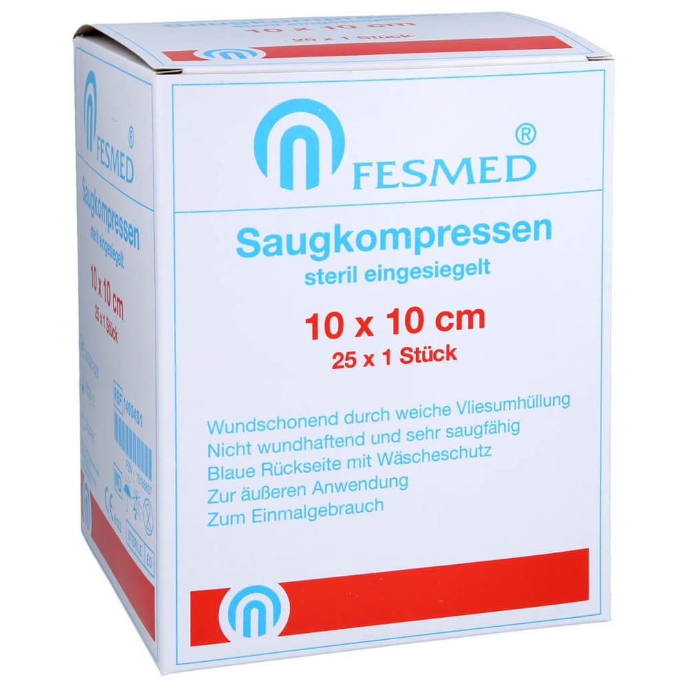 Saugkompresse steril FESMED 10x10 cm