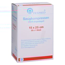 Saugkompresse steril FESMED 15x25 cm