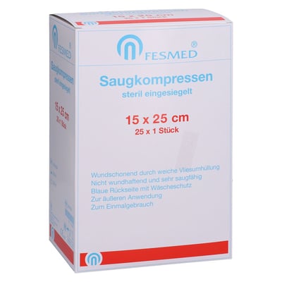 Saugkompresse steril FESMED 15x25 cm