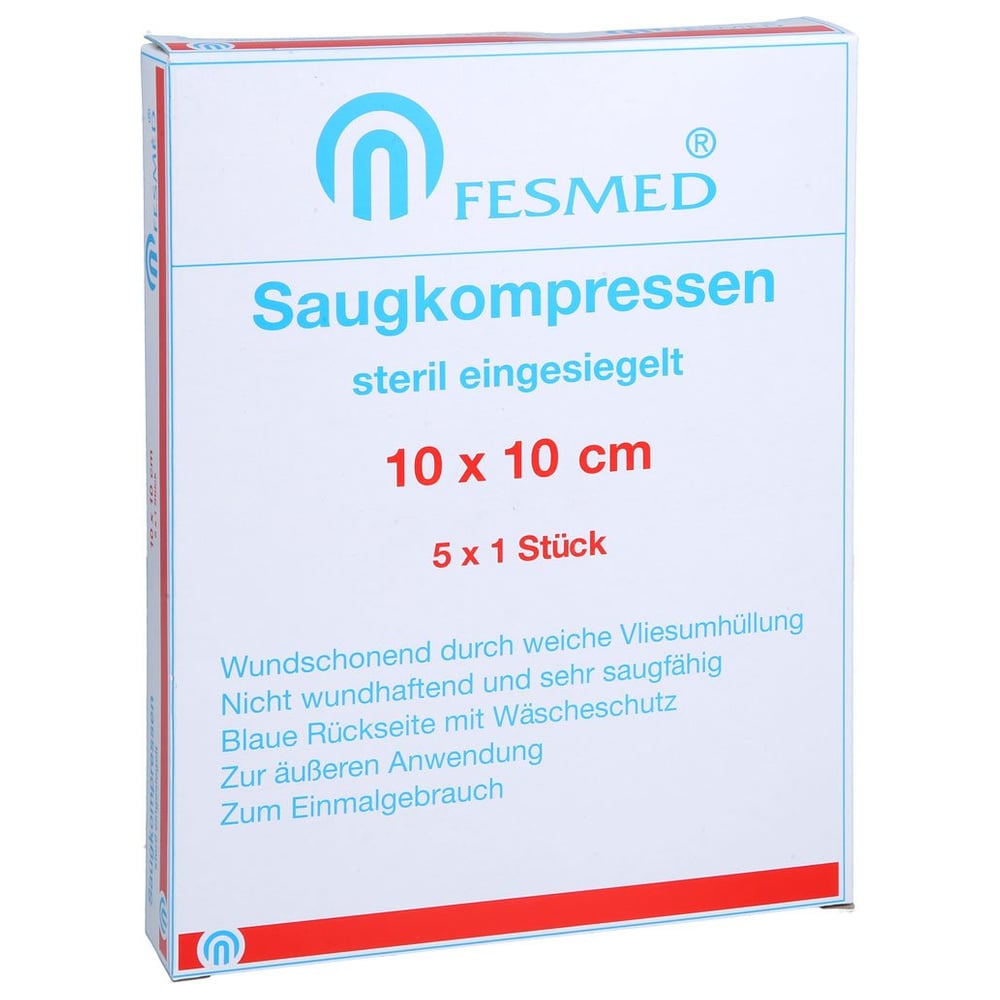 Saugkompresse steril FESMED 10x10 cm