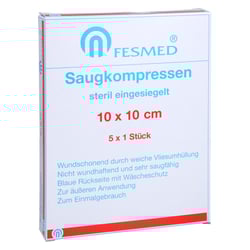 Saugkompresse steril FESMED 10x10 cm