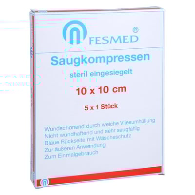 Saugkompresse steril FESMED 10x10 cm