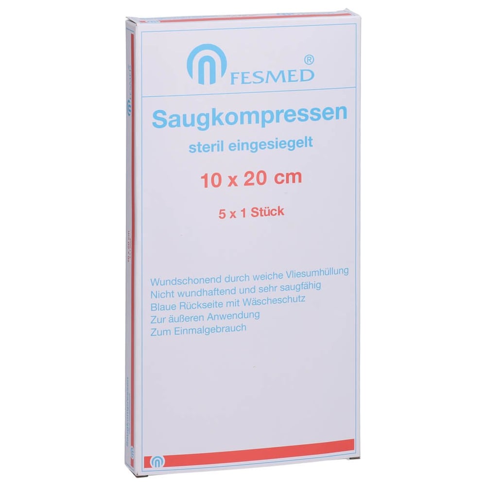 Saugkompresse steril FESMED 10x20 cm