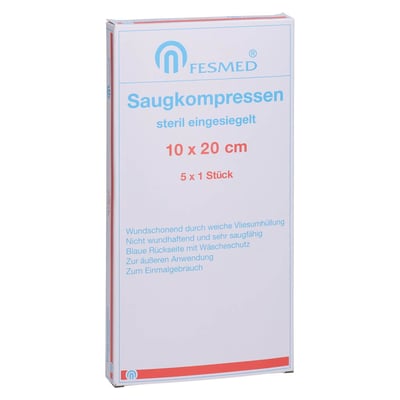 Saugkompresse steril FESMED 10x20 cm