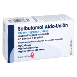 Salbutamol Aldo-Union 100 Mikrogramm/Sprühstoß Spanien