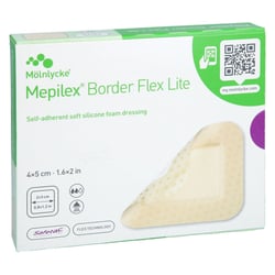 Mepilex Border Flex Lite Schaumverband 4x5 cm Adequapharm