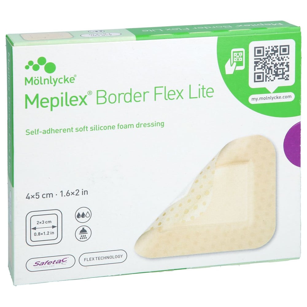 Mepilex Border Flex Lite Schaumverband 4x5 cm