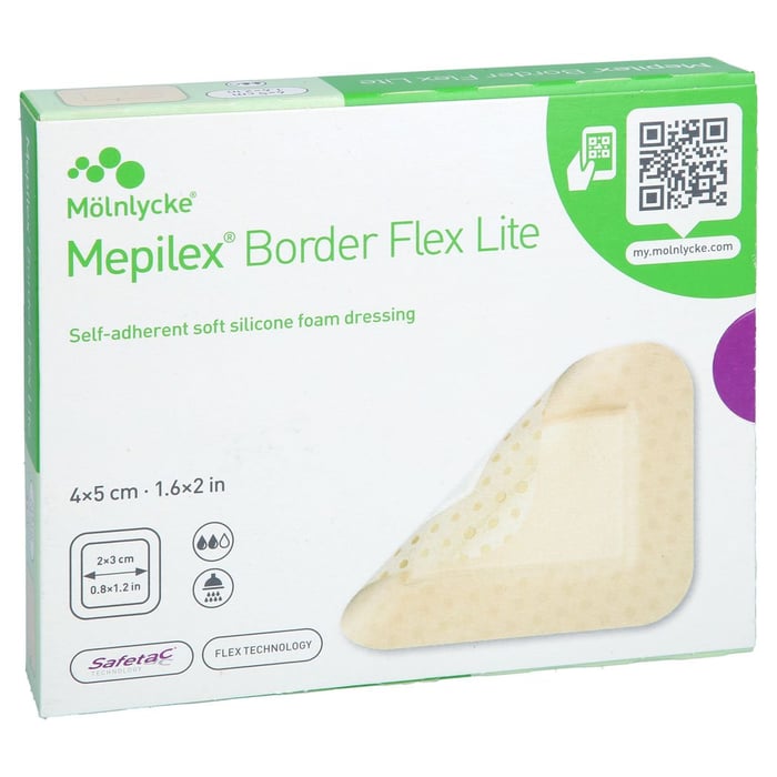 Mepilex Border Flex Lite Schaumverband 4x5 cm