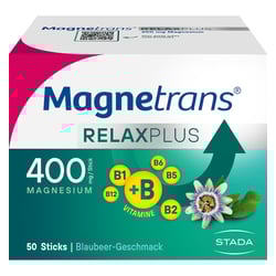 MAGNETRANS Relax+ 400 mg Granulat Sticks Blaubeere