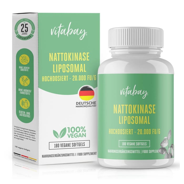 Nattokinase hochdosiert 20.000 FU/g