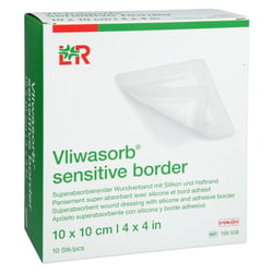 VLIWASORB sensitive border 10x10cm superabs.Wundv.