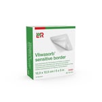 VLIWASORB sensitive bor.12,5x12,5cm superab.Wundv.