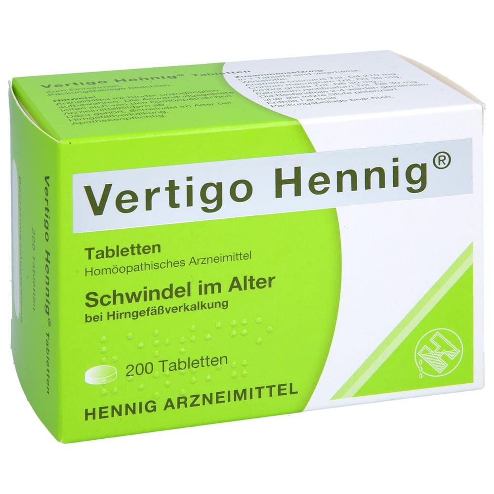 Vertigo Hennig Tabletten