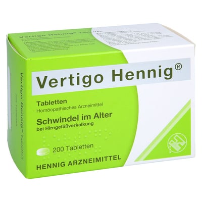 Vertigo Hennig Tabletten