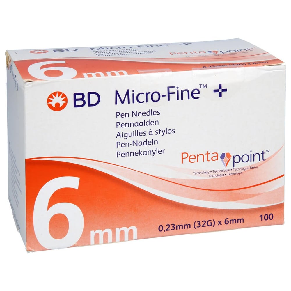 BD Micro-fine+ Pen-Nadeln 0,23x6 mm 32 G