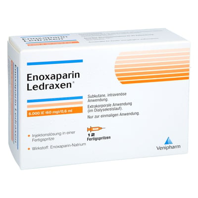 Enoxaparin Ledraxen 6000 I.E. (60 mg)/0,6 ml Injektionslösung Produktbild 1