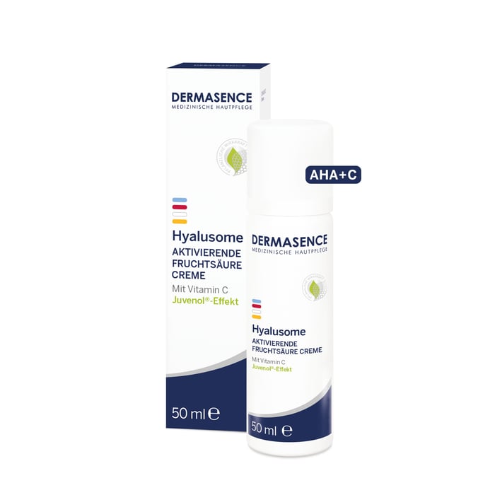 Dermasence Hyalusome Aktiv. Fruchtsäure Creme