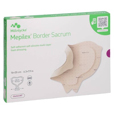 Mepilex Border Sacrum Schaumverband 16x20 cm steril CC Pharma Produktbild 1