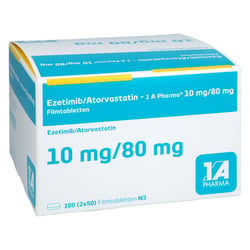 Ezetimib/Atorvastatin-1A Pharma 10 mg/80 mg