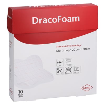 DRACOFOAM Schaumstoff Wundaufl.Multishape 20x20 cm