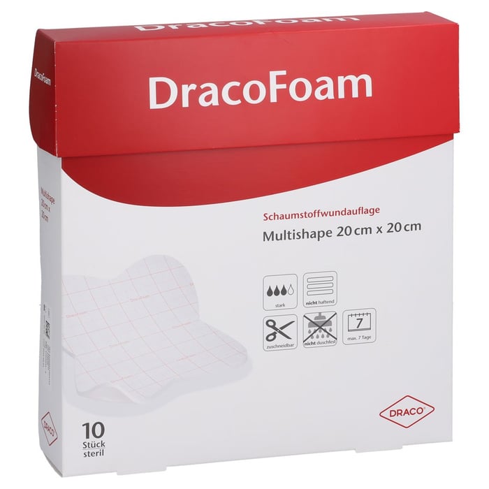 DRACOFOAM Schaumstoff Wundaufl.Multishape 20x20 cm