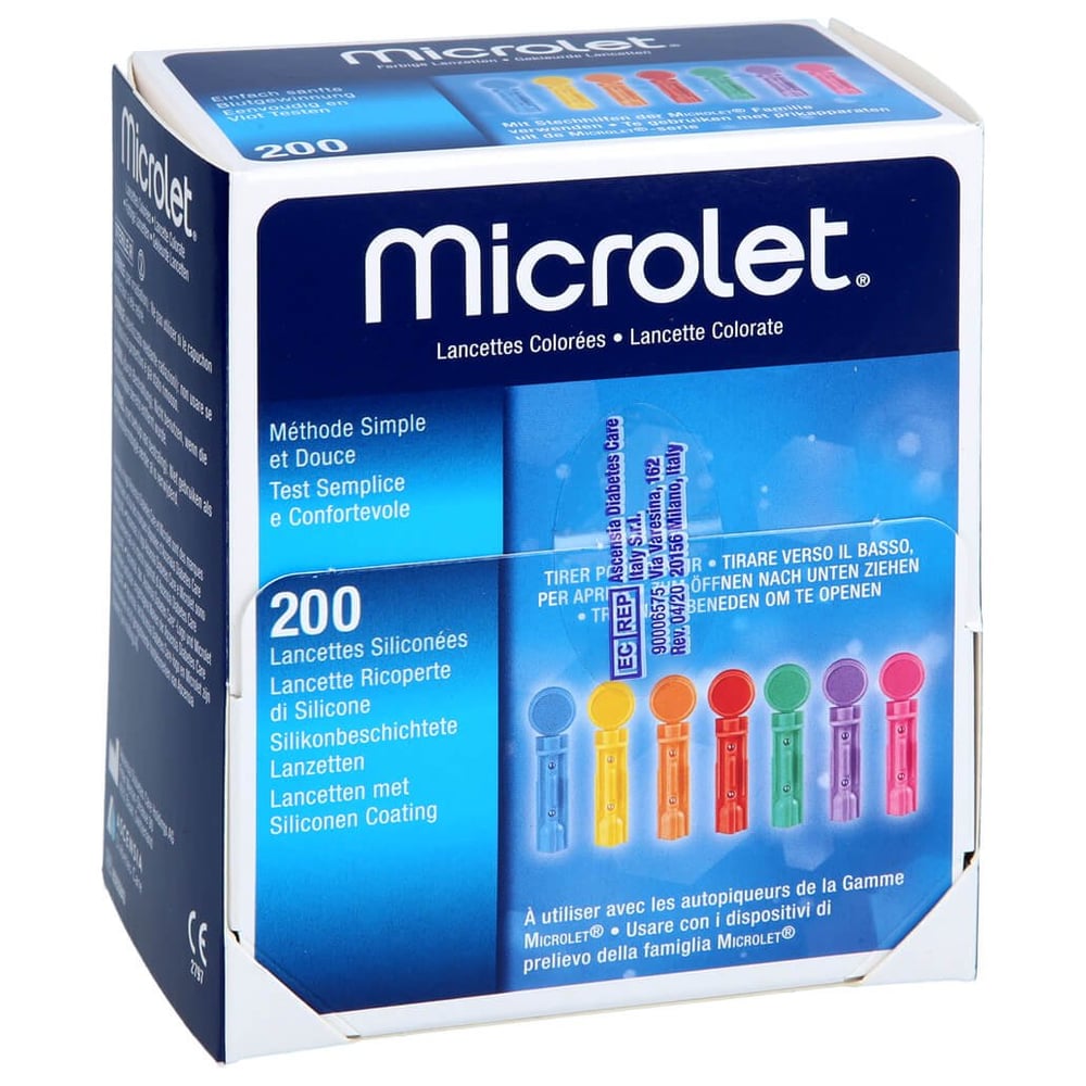 Microlet Lanzetten Farbig Crosp Medical