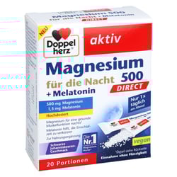 DOPPELHERZ Mag.500 für die Nacht+Melatonin DIRECT