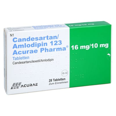 Candesartan/Amlodipin 123 Acurae Pharma 16 mg/10 mg