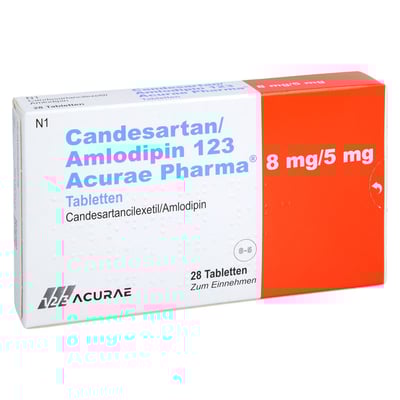 Candesartan/Amlodipin 123 Acurae Pharma 8 mg/5 mg