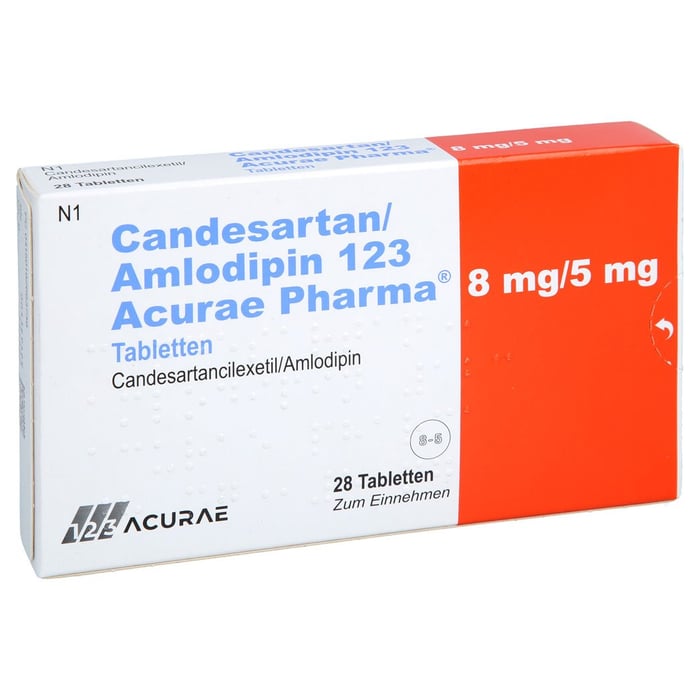 Candesartan/Amlodipin 123 Acurae Pharma 8mg/5mg