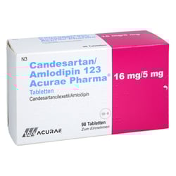 Candesartan/Amlodipin 123 Acurae Pharma 16 mg/5 mg