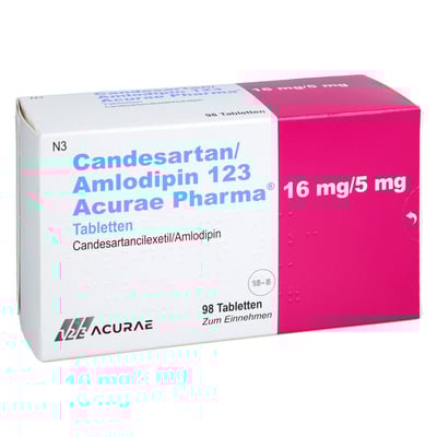 Candesartan/Amlodipin 123 Acurae Pharma 16 mg/5 mg