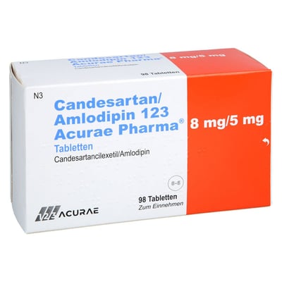 Candesartan/Amlodipin 123 Acurae Pharma 8 mg/5 mg