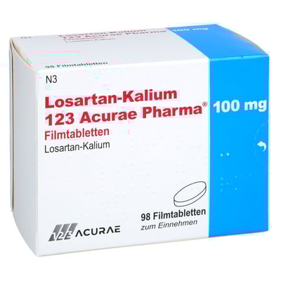 Losartan-Kalium 123 Acurae Pharma 100 mg
