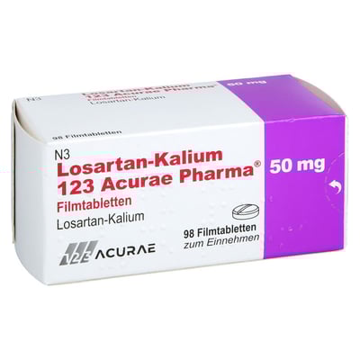 Losartan-Kalium 123 Acurae Pharma 50 mg