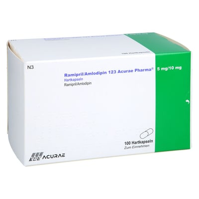 Ramipril/Amlodipin 123 Acurae Pharma 5 mg/10 mg Produktbild 1