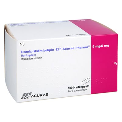 Ramipril/Amlodipin 123 Acurae Pharma 5 mg/5 mg Produktbild 1