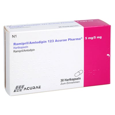 Ramipril/Amlodipin 123 Acurae Pharma 5 mg/5 mg