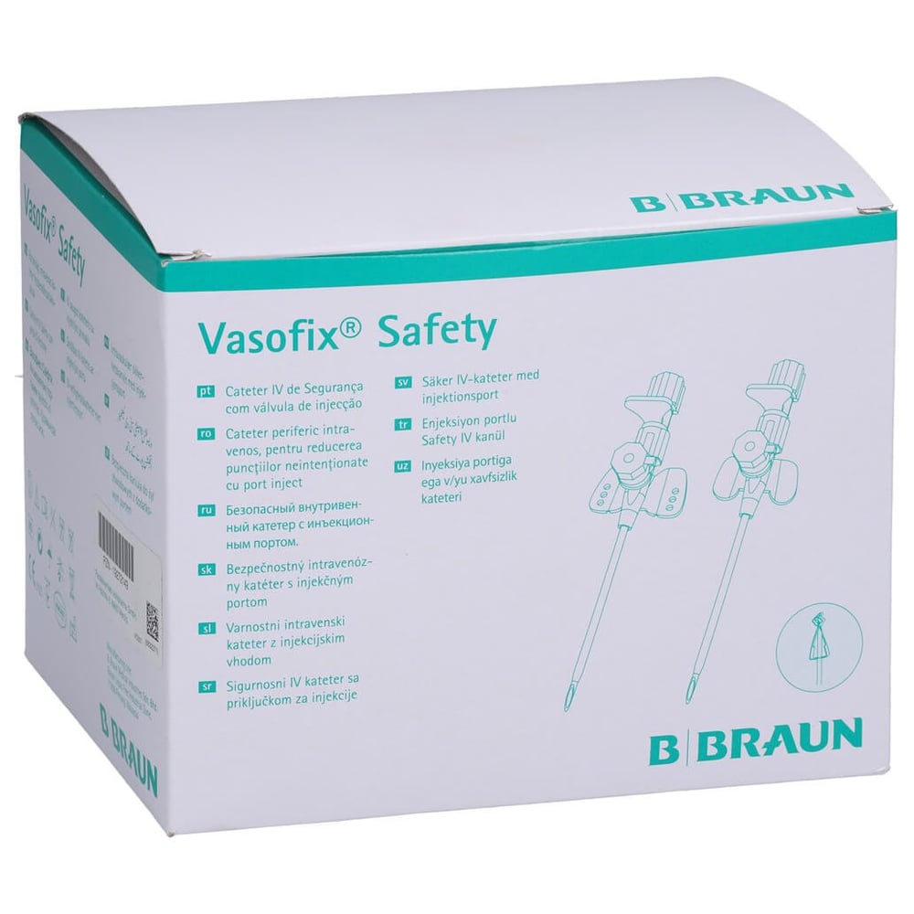 Vasofix Safety Kanüle 20 G 1.1x33 mm PUR rosa